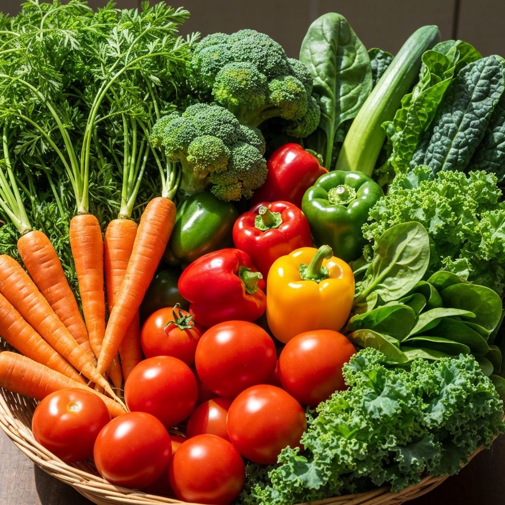 Verduras frescas variadas